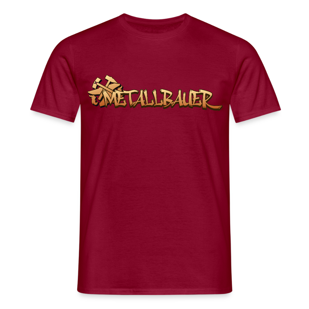 Unisex T-Shirt "Metallbauer" Ziegelrot Männer T-Shirt
