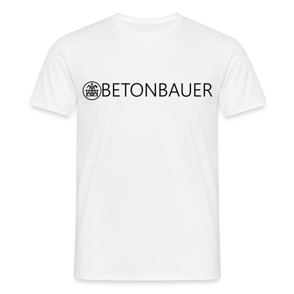 Unisex T-Shirt "Betonbauer" Weiß Männer T-Shirt