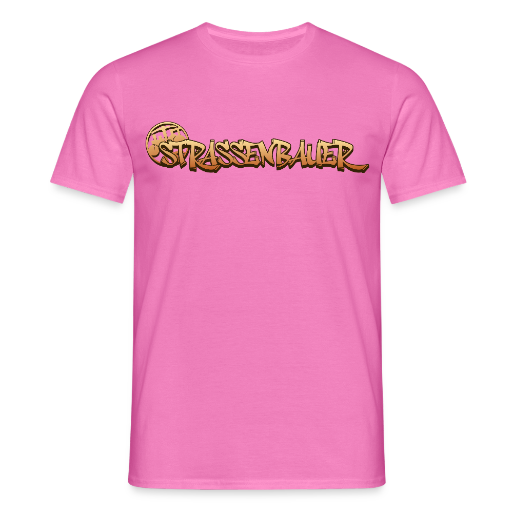 Unisex T-Shirt "Strassenbauer" Pink Männer T-Shirt