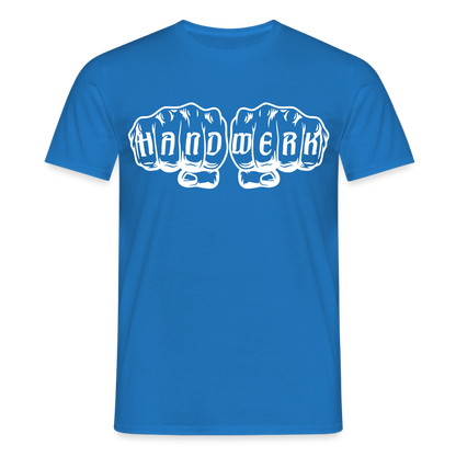 Unisex T-Shirt "Handwerk" Royalblau Männer T-Shirt