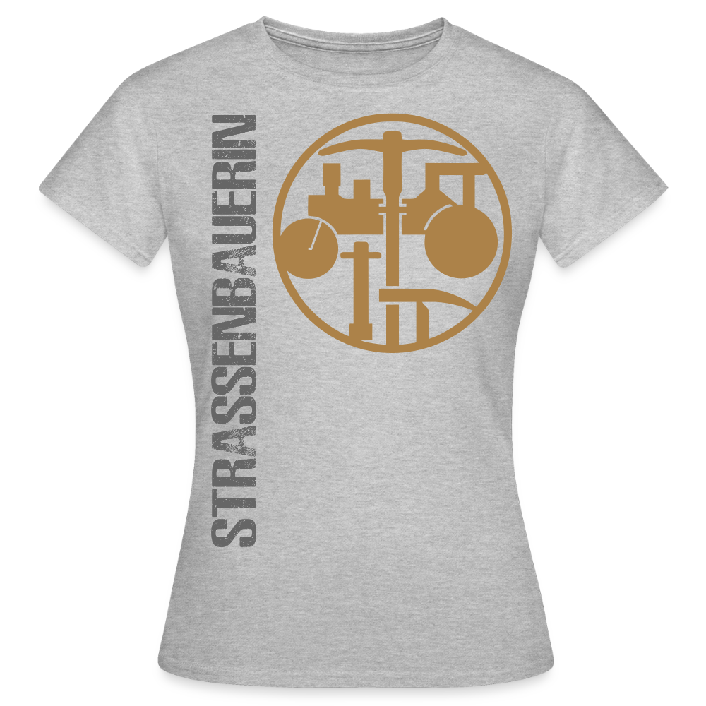 Frauen T-Shirt "Strassenbauerin" Grau meliert Frauen T-Shirt