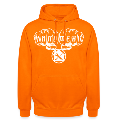 Unisex Hoodie "Hausmeister" Orange Unisex Hoodie