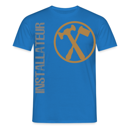 Unisex T-Shirt "Installateur" Royalblau Männer T-Shirt
