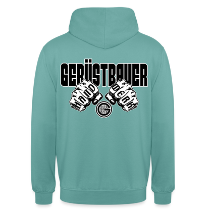 Unisex Hoodie "Gerüstbauer" - Pastelltürkis