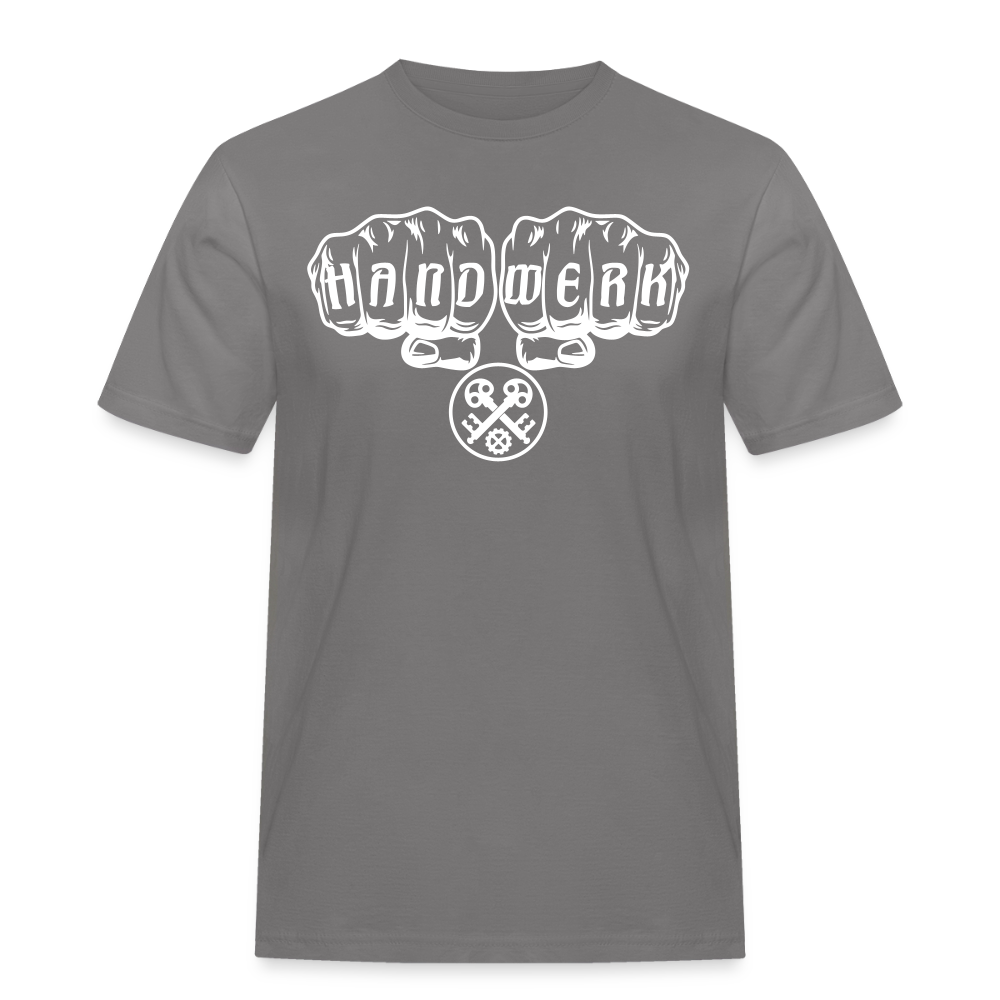 Männer Workwear T-Shirt "Schlosser" Grau Männer Workwear T-Shirt