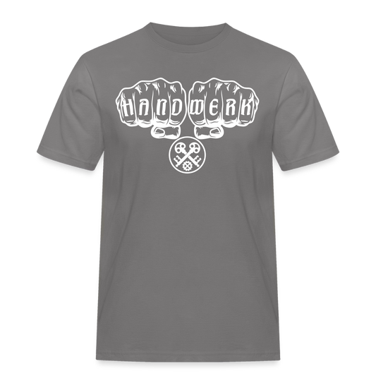 Männer Workwear T-Shirt "Schlosser" Grau Männer Workwear T-Shirt