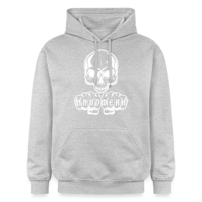 Gildan Unisex Softstyle® Skull-Handwerk Hellgrau meliert Gildan Unisex Softstyle® Midweight Hoodie