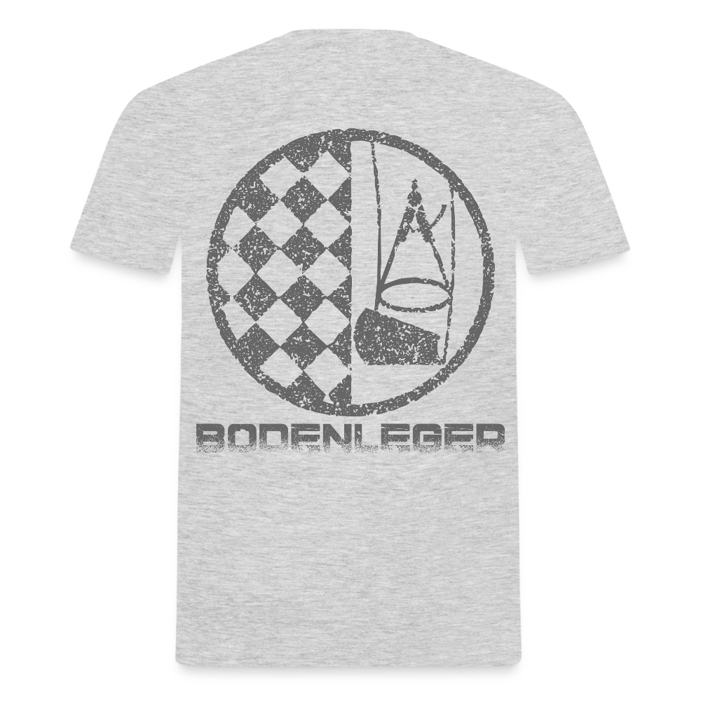 Unisex T-Shirt "Bodenleger" Grau meliert Männer T-Shirt