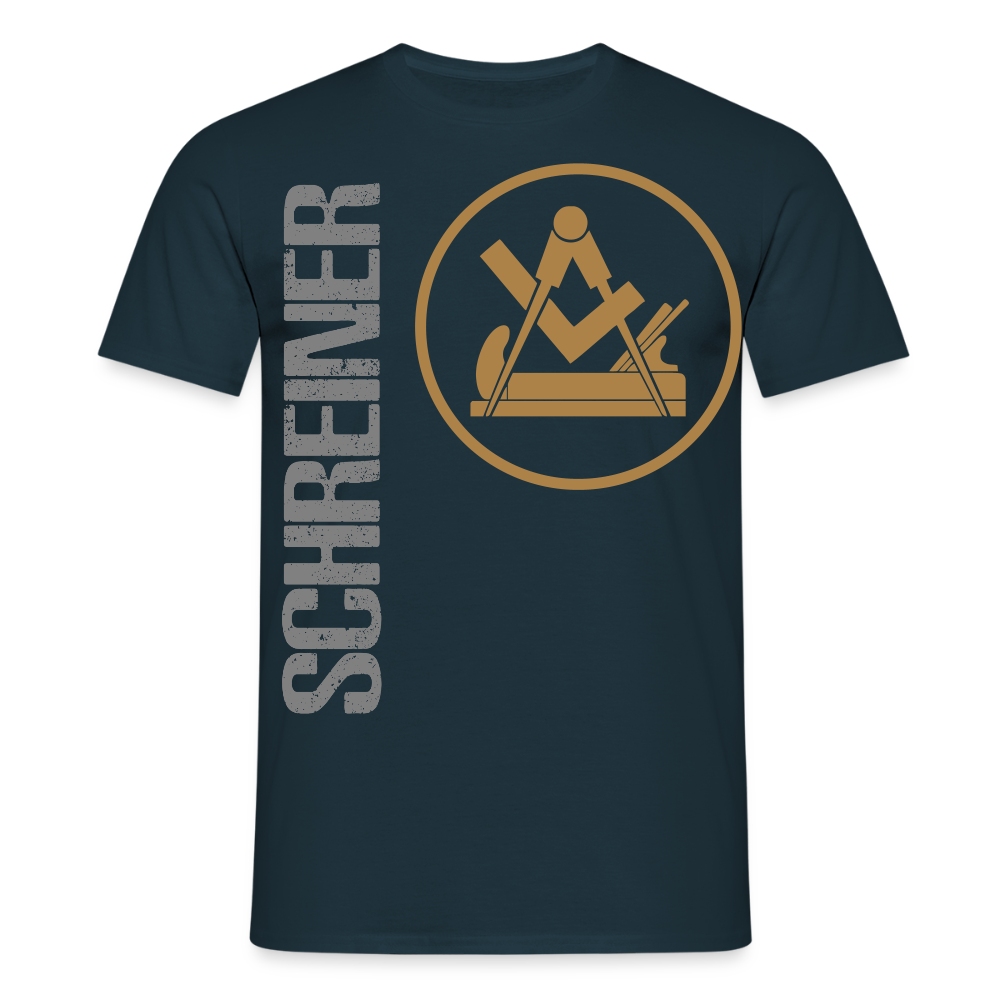 Unisex T-Shirt "Schreiner" Navy Männer T-Shirt