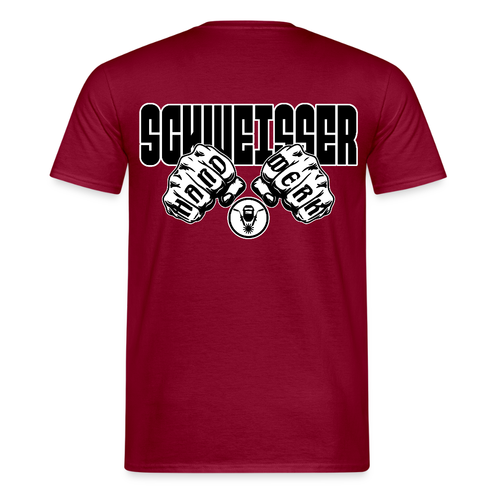 Unisex T-Shirt "Schweisser" Ziegelrot Männer T-Shirt
