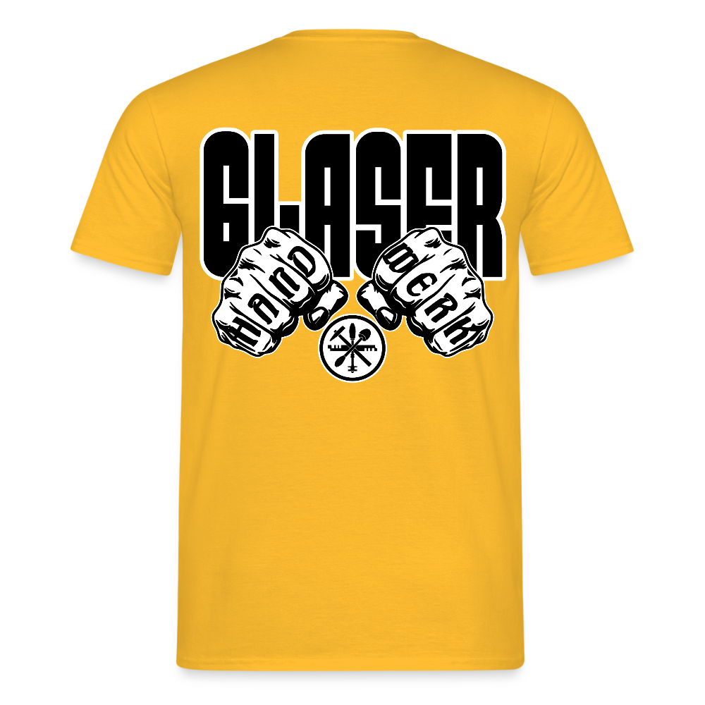 Unisex T-Shirt "Glaser" Gelb Männer T-Shirt