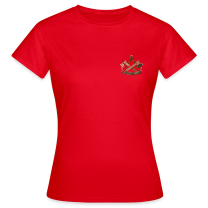 Frauen T-Shirt "Zimmermann" (beidseitig bedruckt) - Rot