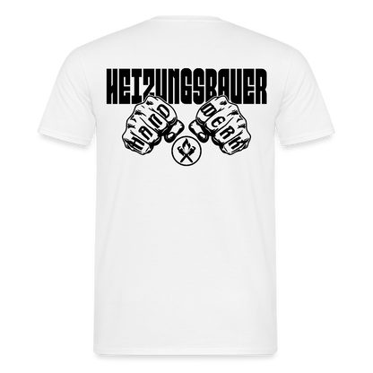 Unisex T-Shirt "Heizungsbauer" Weiß Männer T-Shirt