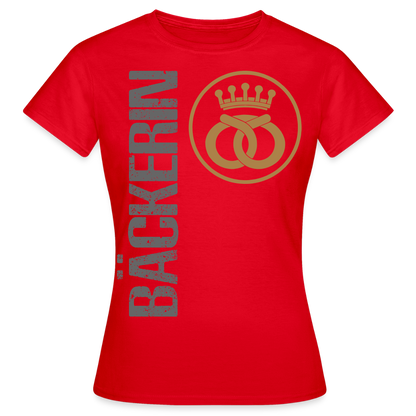 Frauen T-Shirt "Bäckerin" Rot Frauen T-Shirt
