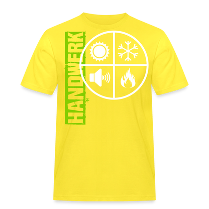 Unisex Workwear T-Shirt "Isolierer" Gelb Männer Workwear T-Shirt