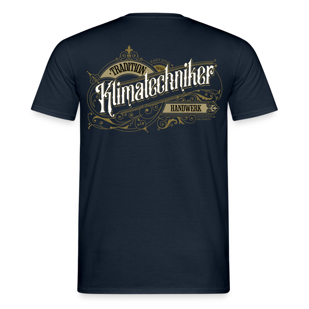Unisex T-Shirt „Klimatechniker“-Nostalgie von Spreadconnect, Männer T-Shirt mit nostalgischem Druck, bequemes Baumwollshirt.