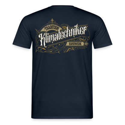 Unisex T-Shirt „Klimatechniker“-Nostalgie von Spreadconnect, Männer T-Shirt mit nostalgischem Druck, bequemes Baumwollshirt.