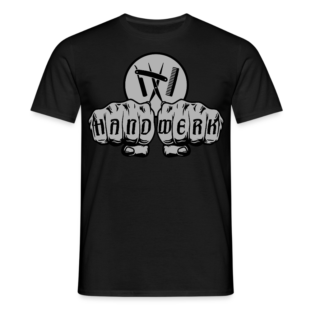 Unisex T-Shirt "Friseur" Schwarz Männer T-Shirt