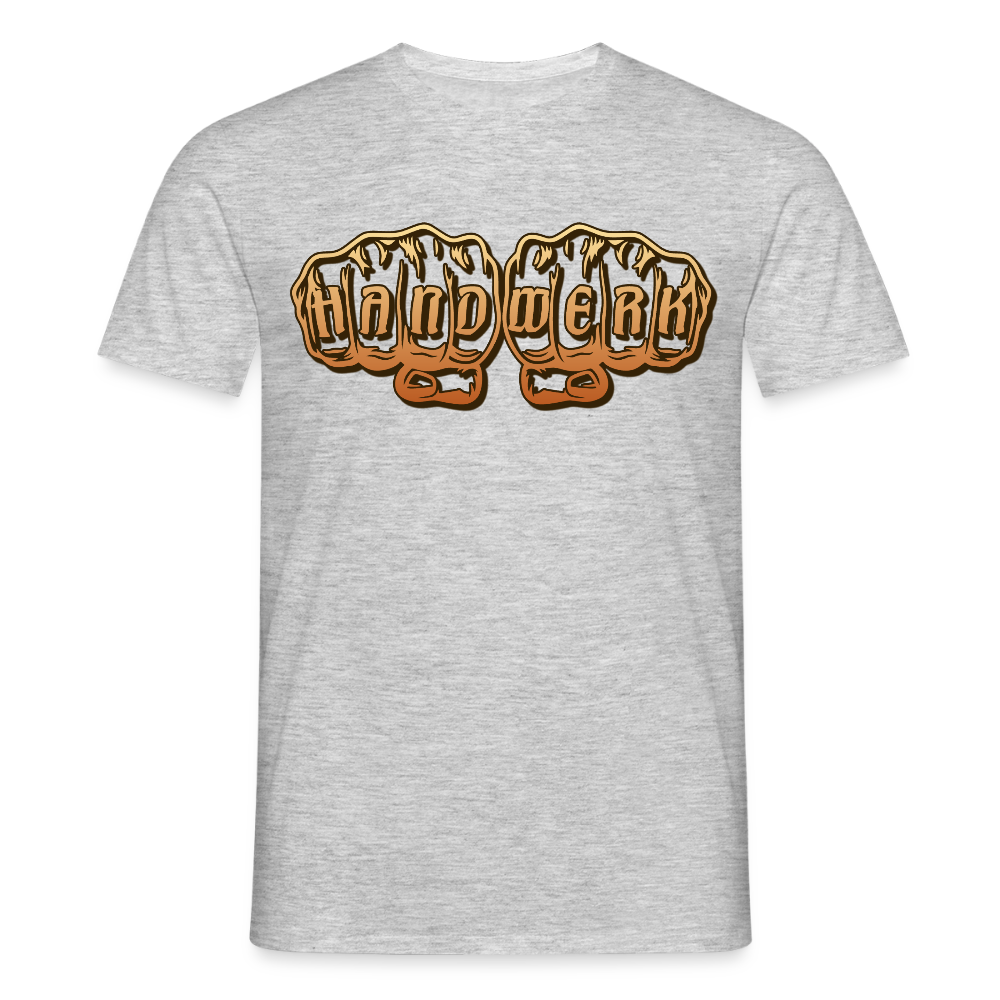 Unisex T-Shirt "Handwerk" Grau meliert Männer T-Shirt