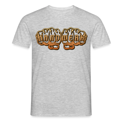 Unisex T-Shirt "Handwerk" Grau meliert Männer T-Shirt