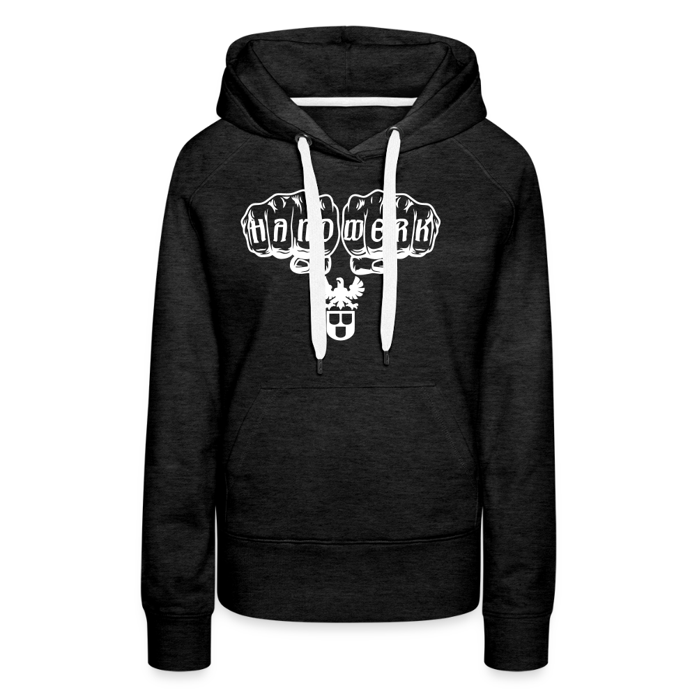 Frauen Premium Hoodie "Maler" Anthrazit Frauen Premium Hoodie