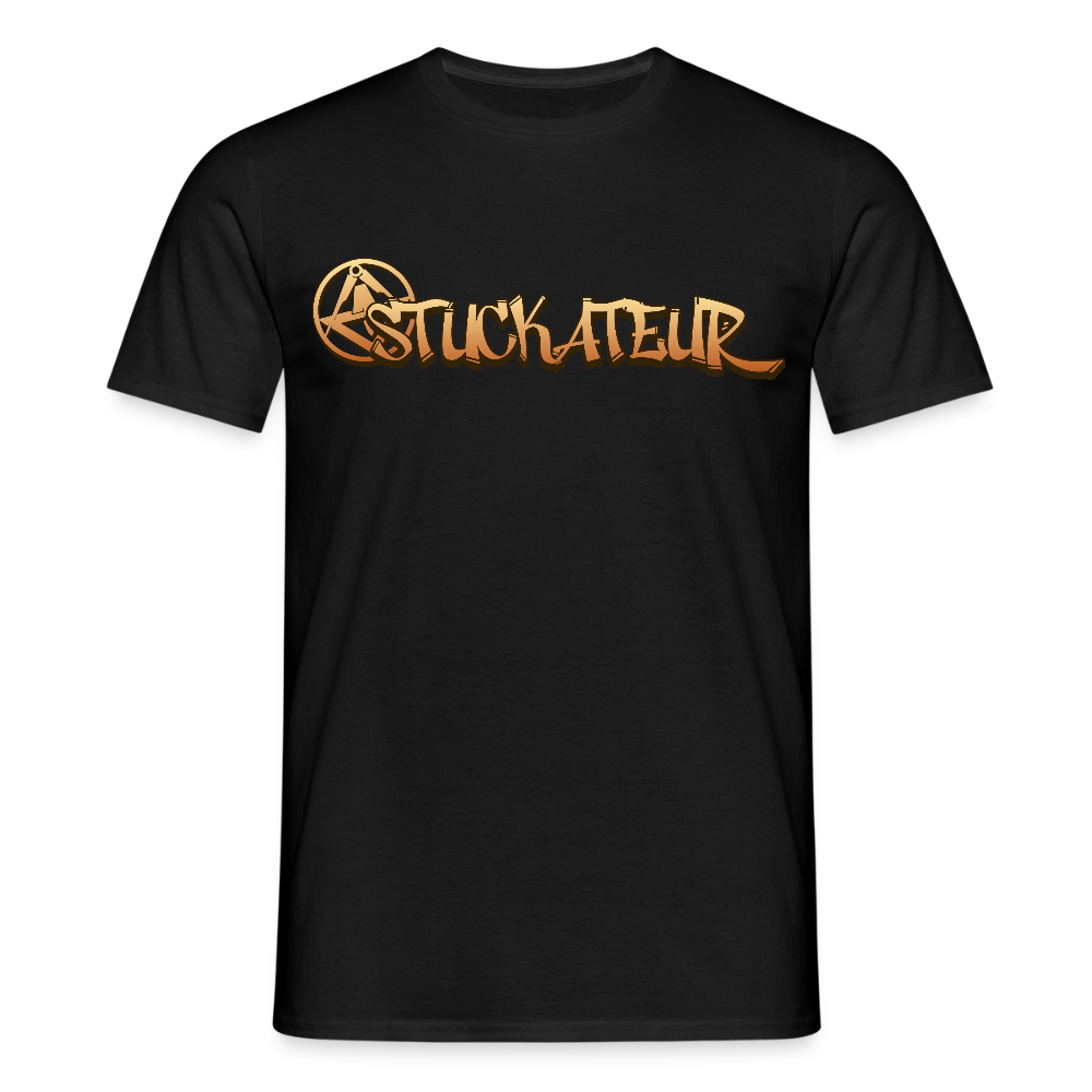 Unisex T-Shirt "Stuckateur" Schwarz Männer T-Shirt