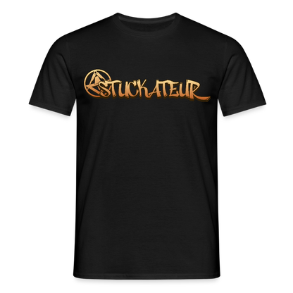 Unisex T-Shirt "Stuckateur" Schwarz Männer T-Shirt