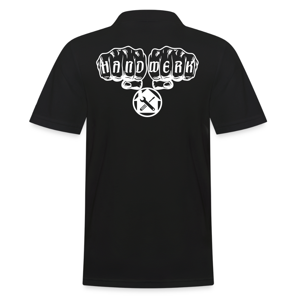 Männer Poloshirt "Hausmeister" Schwarz Männer Poloshirt