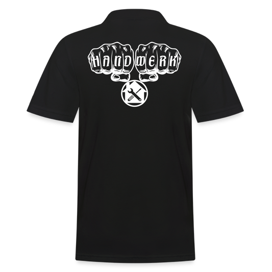 Männer Poloshirt "Hausmeister" - Schwarz