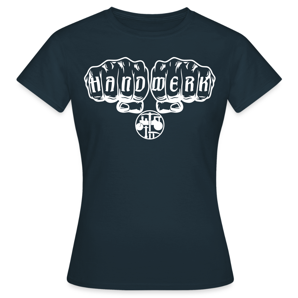 Frauen T-Shirt "Strassenbauer" Navy Frauen T-Shirt