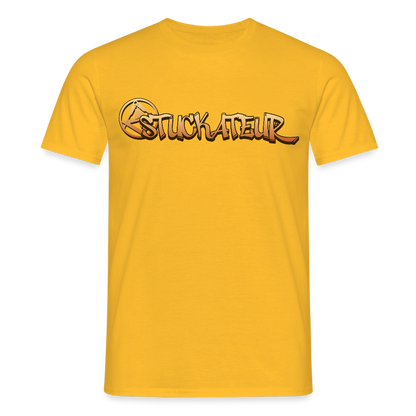 Unisex T-Shirt "Stuckateur" Gelb Männer T-Shirt