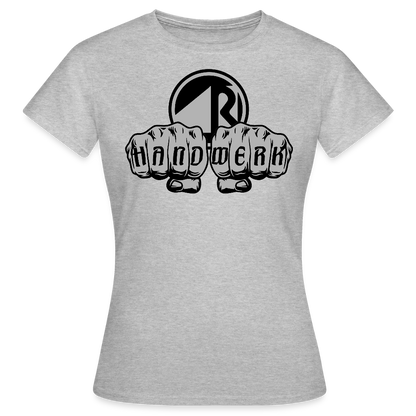 Frauen T-Shirt "Raumausstatter" Grau meliert Frauen T-Shirt