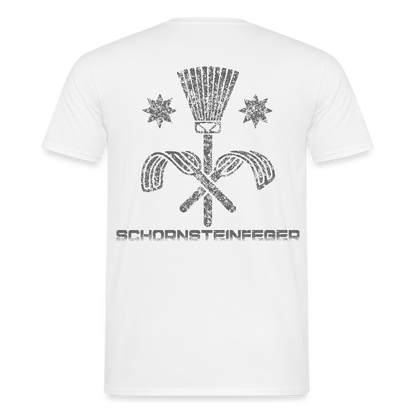 Unisex T-Shirt "Schornsteinfeger" Weiß Männer T-Shirt