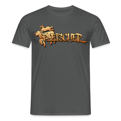 Unisex T-Shirt "Fleischer" Anthrazit Männer T-Shirt