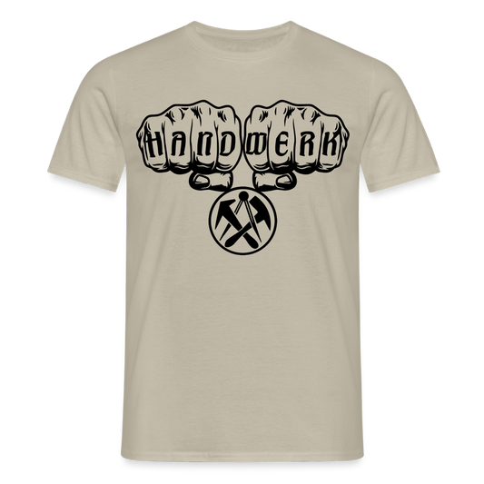 Unisex T-Shirt "Dachdecker" - Sandbeige