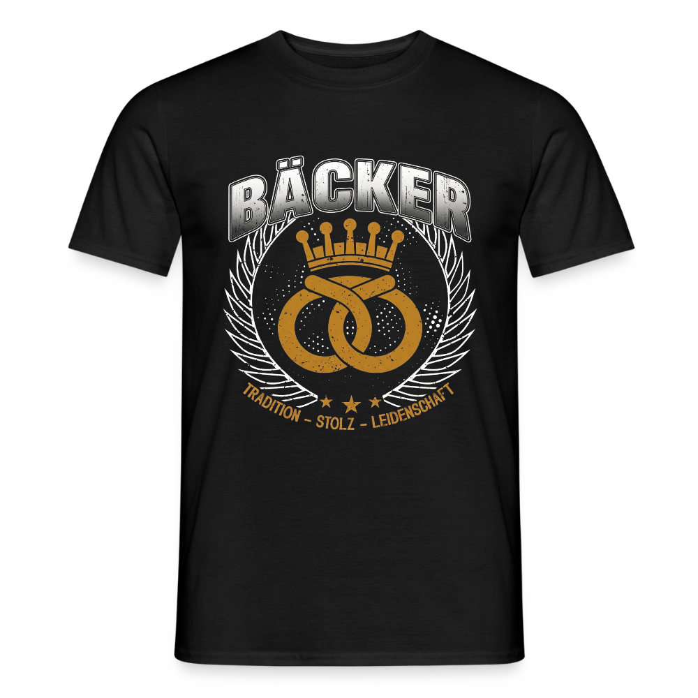 Unisex Bäcker T-Shirt von Spreadconnect, traditionelles Design, Männer T-Shirt aus weichem Stoff, sichtbare Druckgrafik.