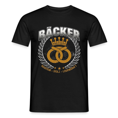Unisex Bäcker T-Shirt von Spreadconnect, traditionelles Design, Männer T-Shirt aus weichem Stoff, sichtbare Druckgrafik.