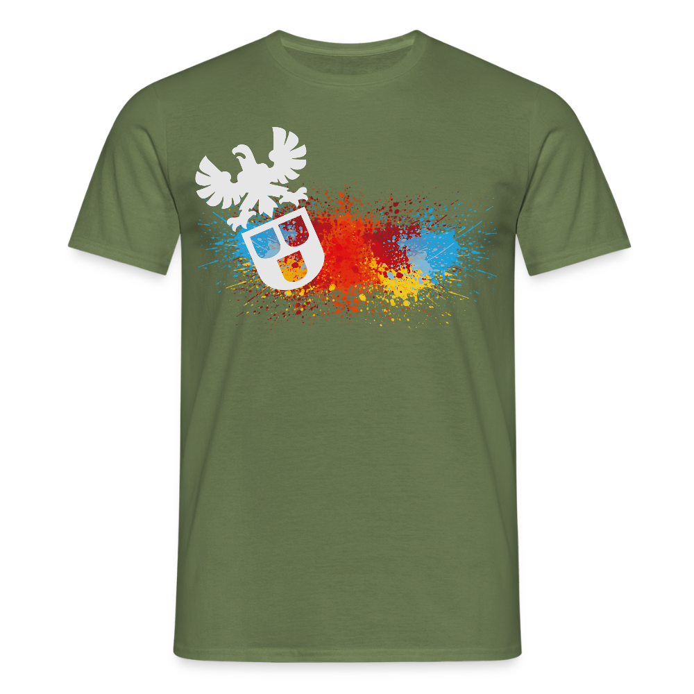 Unisex T-Shirt "Splash-Maler" Militärgrün Männer T-Shirt