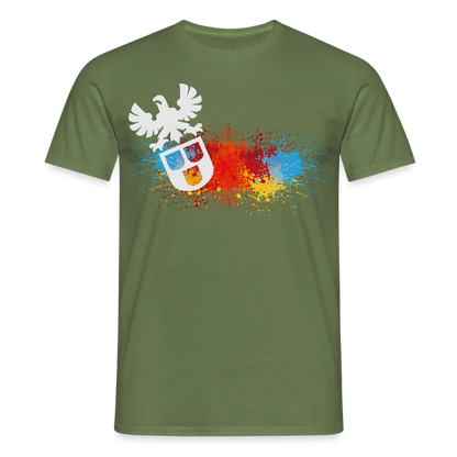 Unisex T-Shirt "Splash-Maler" Militärgrün Männer T-Shirt