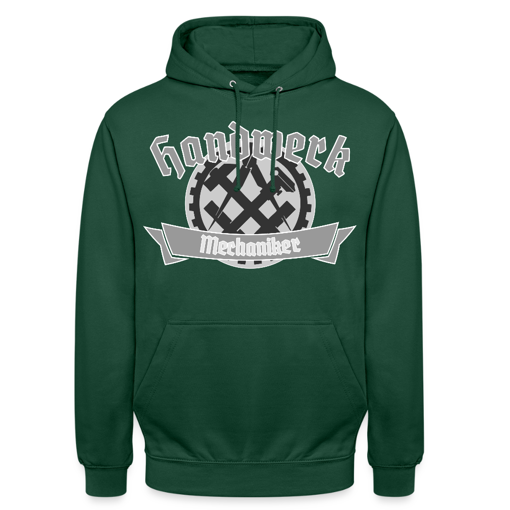 Unisex Hoodie "Mechaniker" Flaschengrün Unisex Hoodie