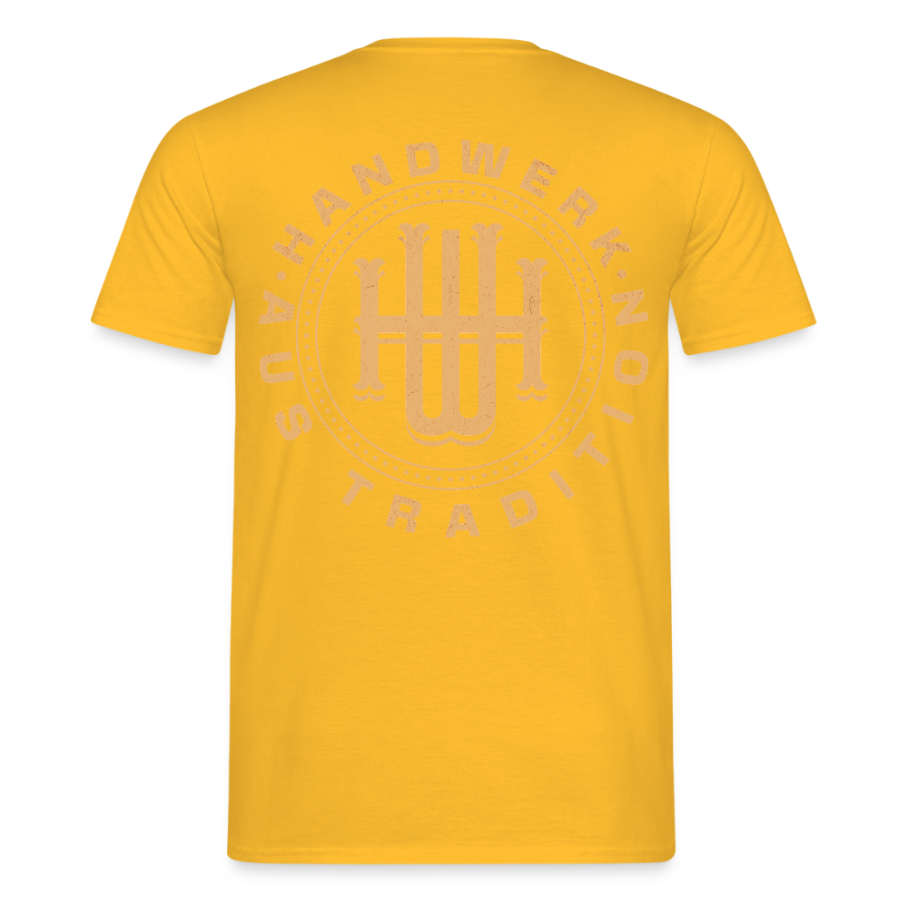 Unisex T-Shirt "Handwerk" (beidseitig bedruckt) Männer T-Shirt