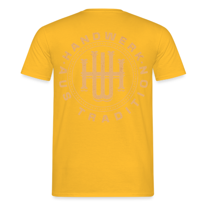 Unisex T-Shirt "Handwerk" (beidseitig bedruckt) Männer T-Shirt