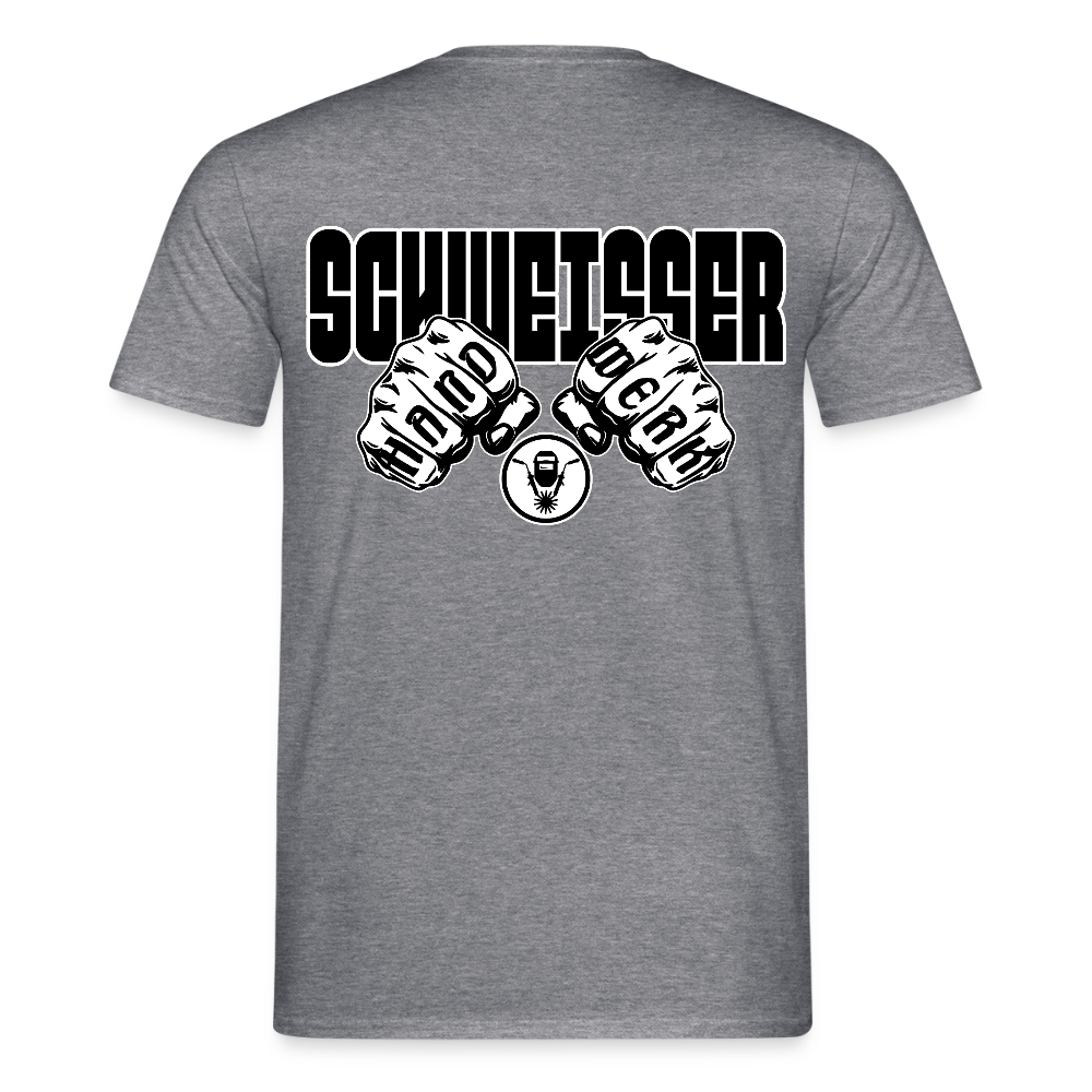 Unisex T-Shirt "Schweisser" Graphit meliert Männer T-Shirt