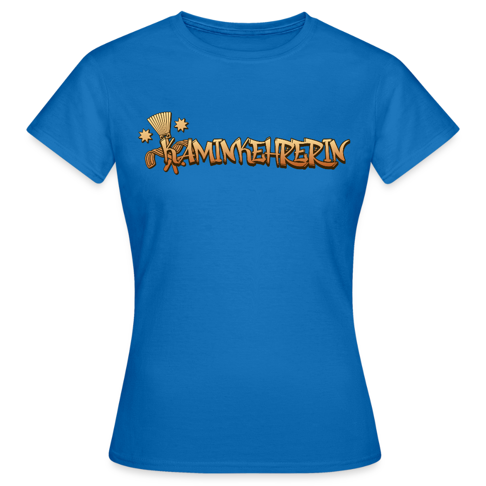 Frauen T-Shirt "Kaminkehrerin" Royalblau Frauen T-Shirt