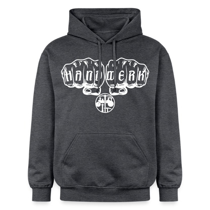 Gildan Unisex Softstyle® "Strassenbauer" Dunkelgrau meliert Gildan Unisex Softstyle® Midweight Hoodie