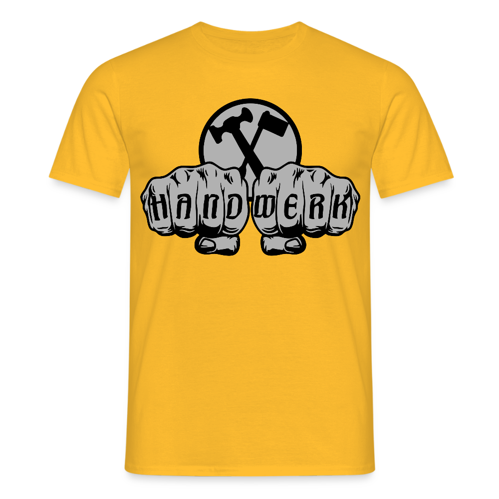 Unisex T-Shirt "Installateur" Gelb Männer T-Shirt