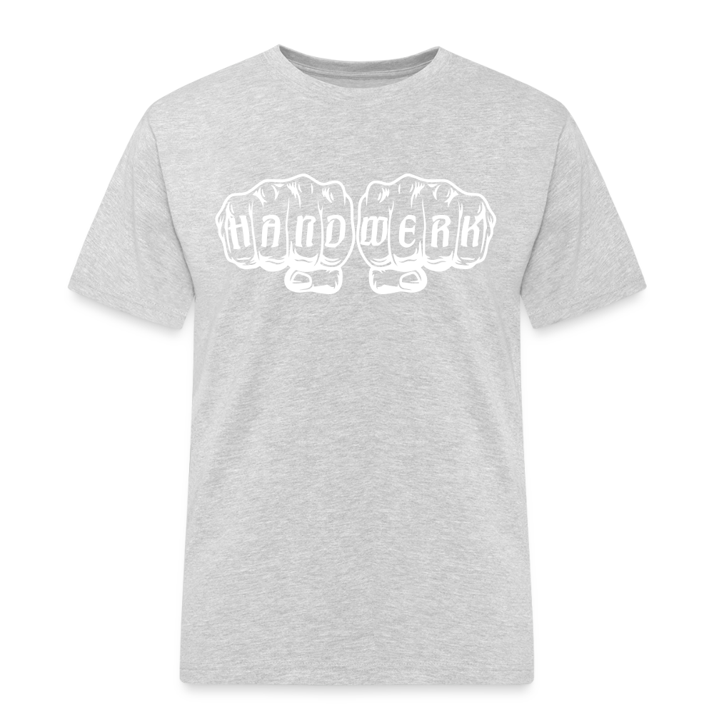 Männer Workwear T-Shirt "Handwerk" - Grau meliert