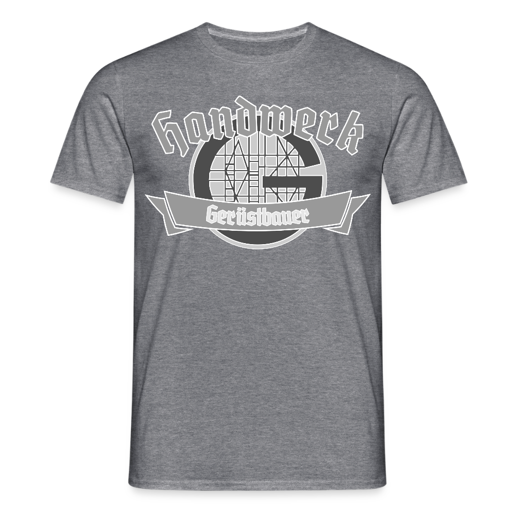 Unisex T-Shirt "Gerüstbauer" Graphit meliert Männer T-Shirt