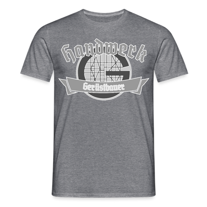 Unisex T-Shirt "Gerüstbauer" Graphit meliert Männer T-Shirt