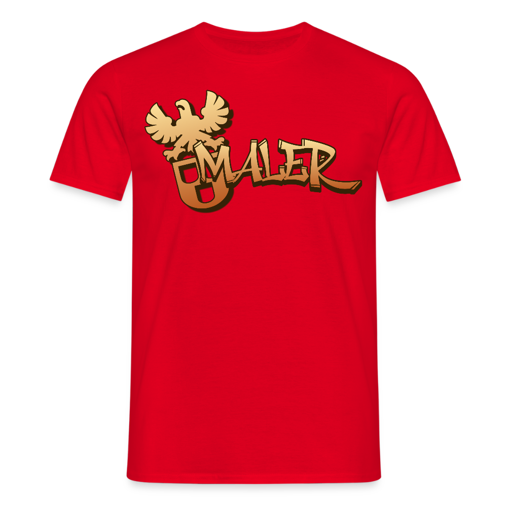 Unisex T-Shirt "Maler" Rot Männer T-Shirt